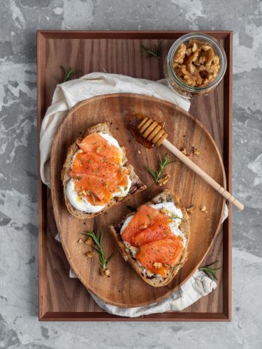 Tostadas de salmón