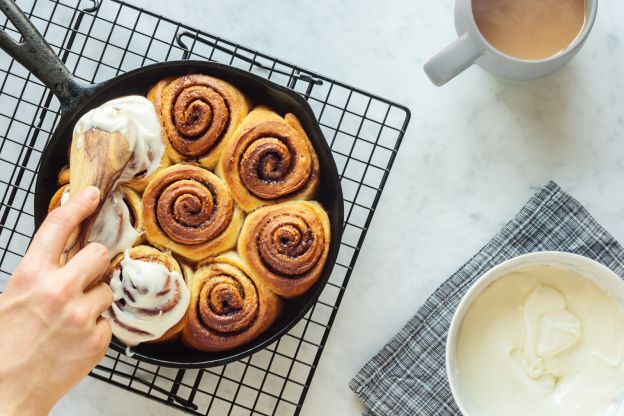 Rollos de café con crema