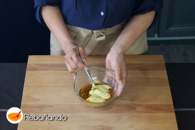 Preparación de la vinagreta