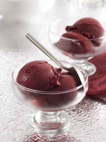 Helado de vino tinto