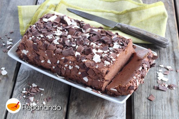 Tarta de chocolate y galletas