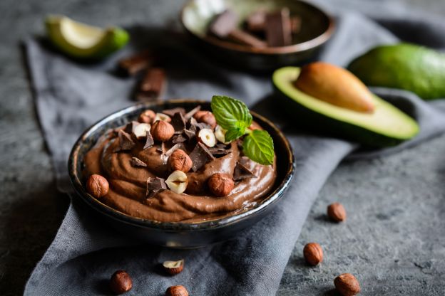 Mousse de chocolate con aguacate