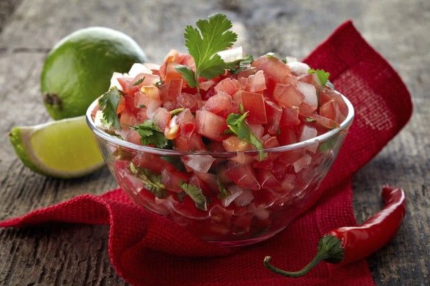 En una ensalada de tomates