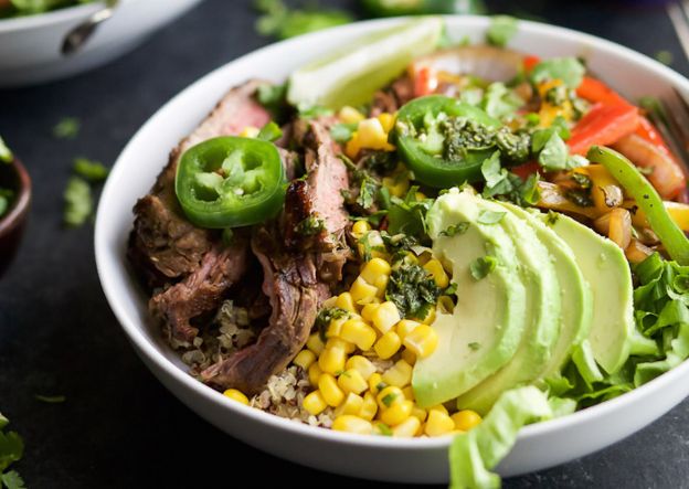 taco bowl de res