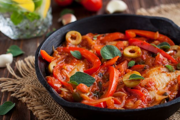 Pescado con verduras