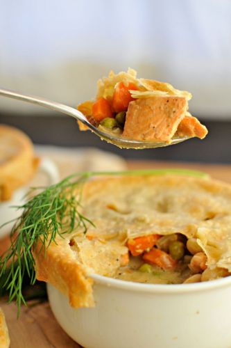 Pot-pie de salmón