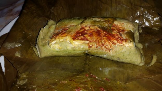 Tamales de cerdo y guajillo