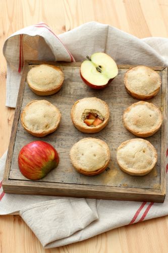 Pies de manzana en miniatura