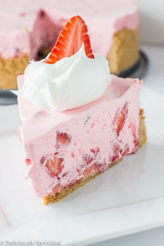 Tarta de fresas y crema