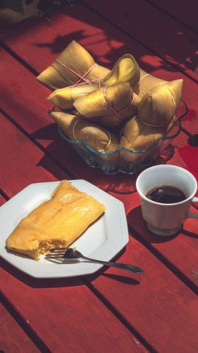 Tamales de maíz dulce