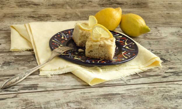 Tarta de limón y almendras