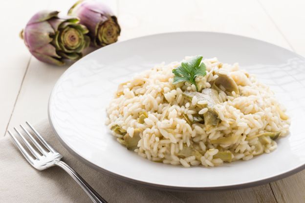 Risotto de alcachofa