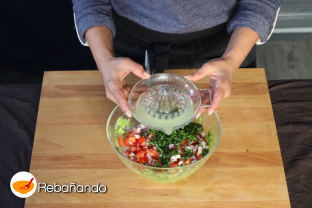 Preparación del relleno