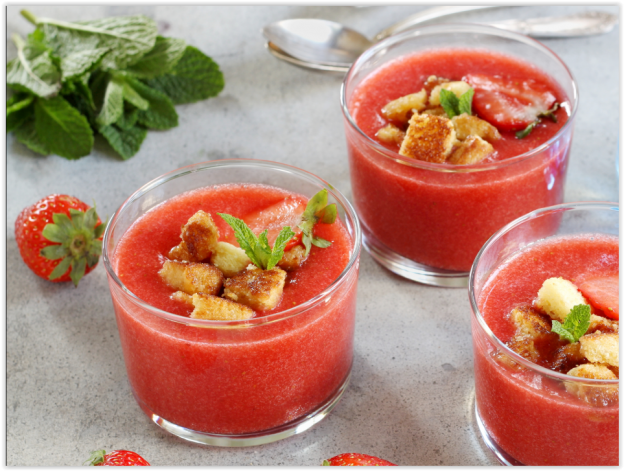 Gazpacho de fresa