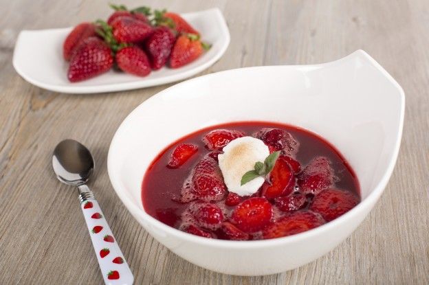 Sopa de fresas