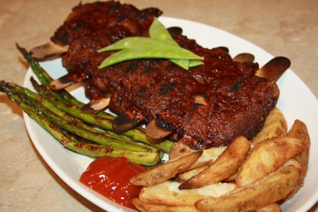 Costillas a la barbacoa sin costillas