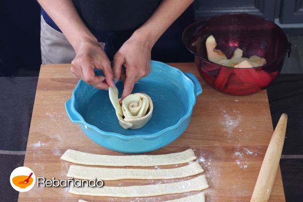 Preparación de la tarta