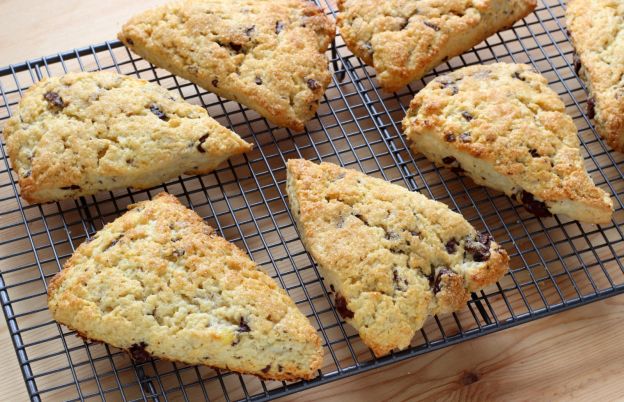 Scones con chispas de chocolate