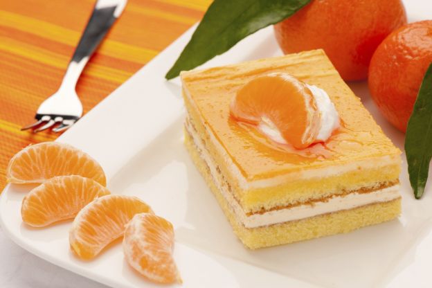 Tarta de queso y mandarina