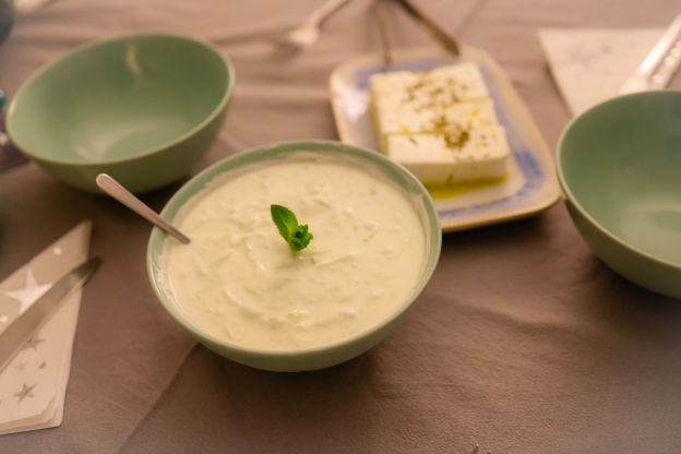 Dip de queso feta con menta