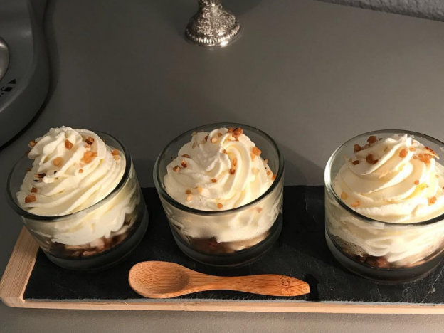 mousse de vainilla