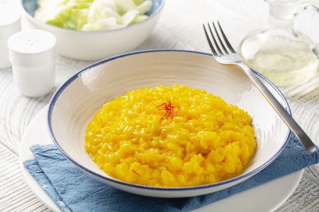 Risotto con azafrán