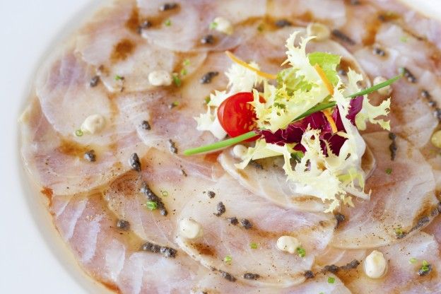 Carpaccio de bacalao