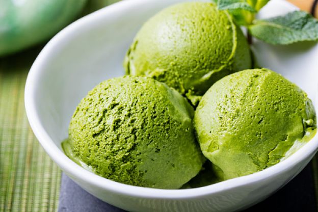 Helado de matcha