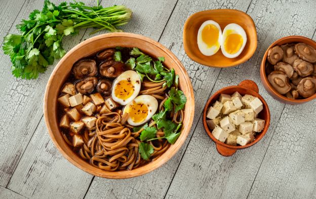 Ramen con tofu