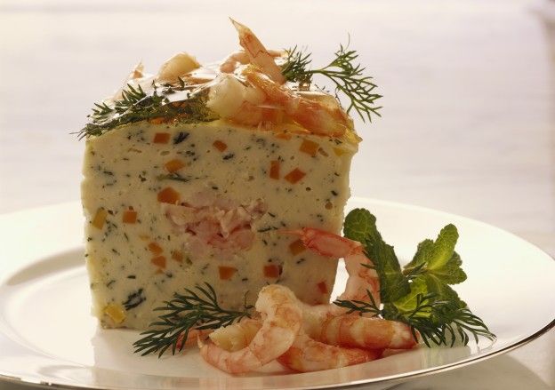 Terrine de pescado y gambas