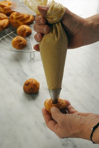 Rellena los choux