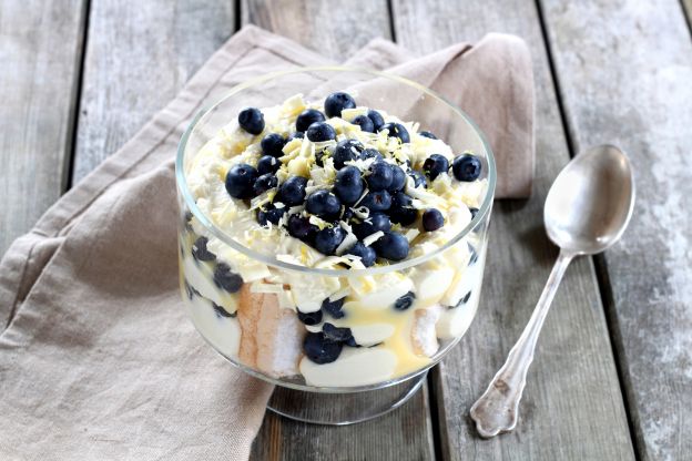 Trifle de arándanos y Limoncello