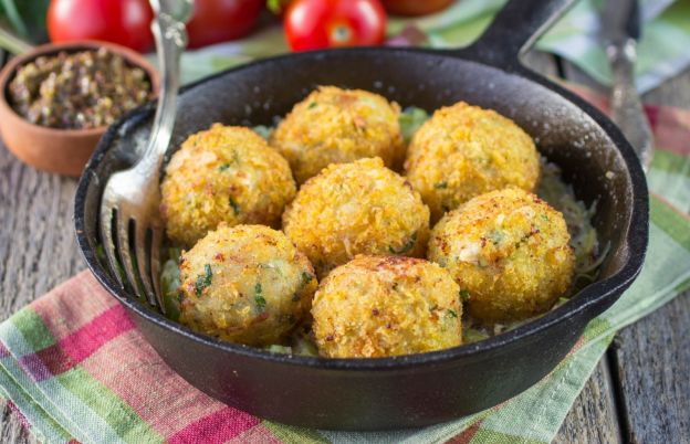 Albóndigas de espinacas y queso