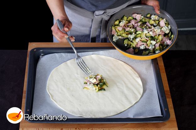 Preparación de la pizza