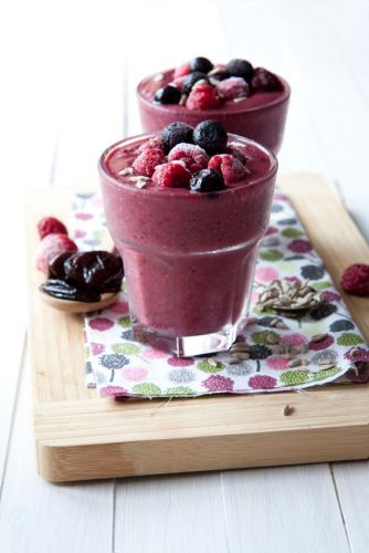 Batido de moras antioxidante