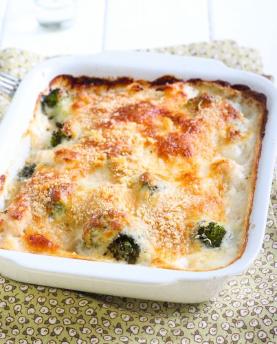 Gratinado de brocoli y salmón