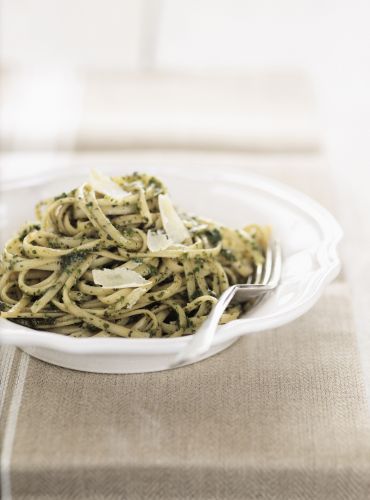 Espaguetis al pesto