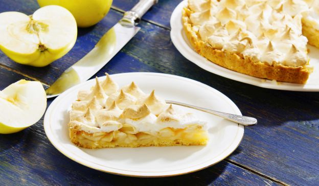 Tarta linzer de manzana y limón