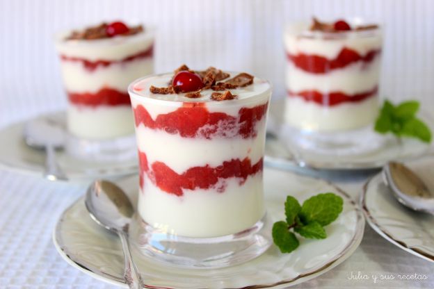 Vasitos de yogurt