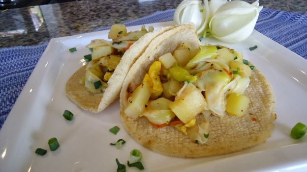 Tacos de flor de pita