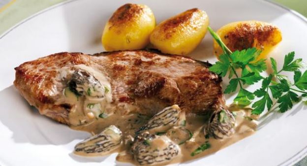 filete con champiñones