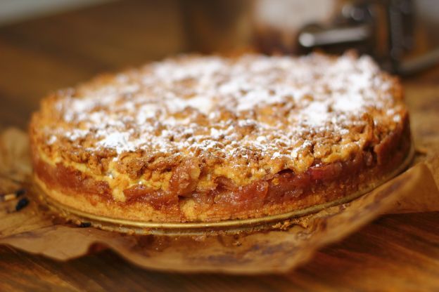 Pastel de manzana y almendra