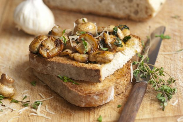 Ensalada de champiñones y foie gras