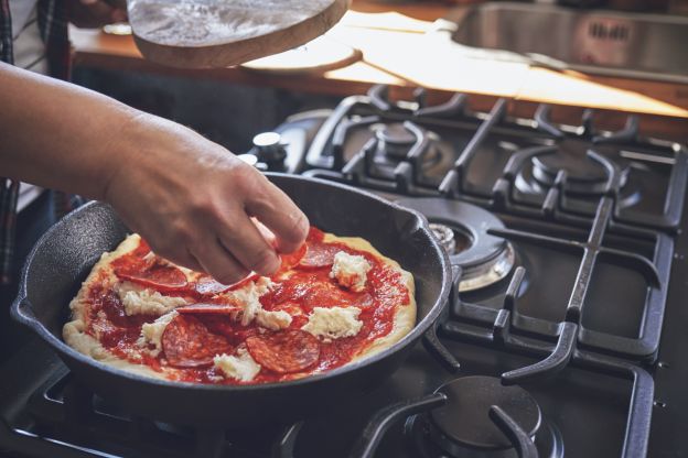 Pizza en sartén