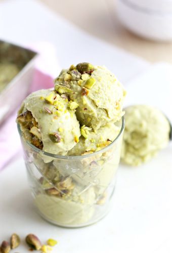 Helado de pistacho