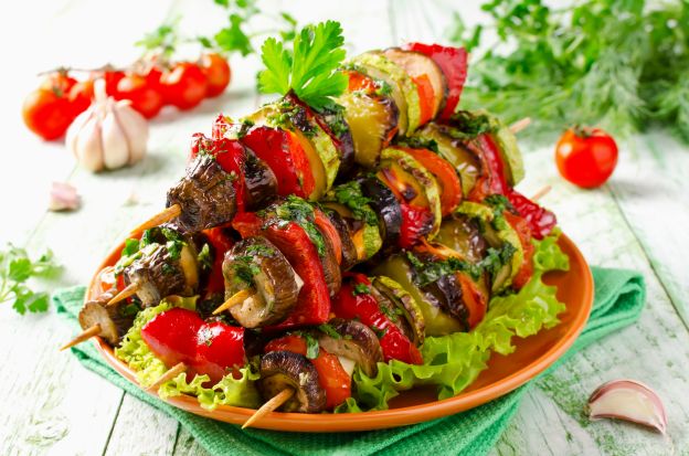 Brochetas vegetales