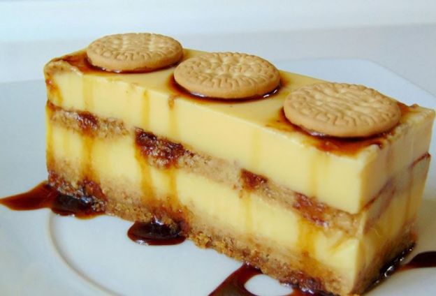 Flan de galleta en microondas