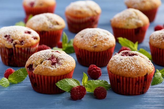 Muffins de frambuesa