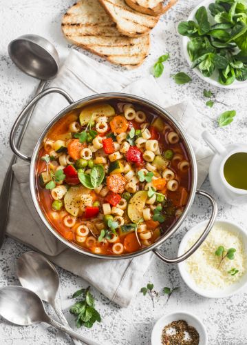 Minestrone con pasta