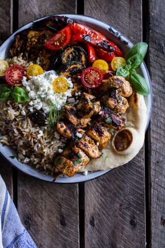 GRECIA - Souvlaki de pollo